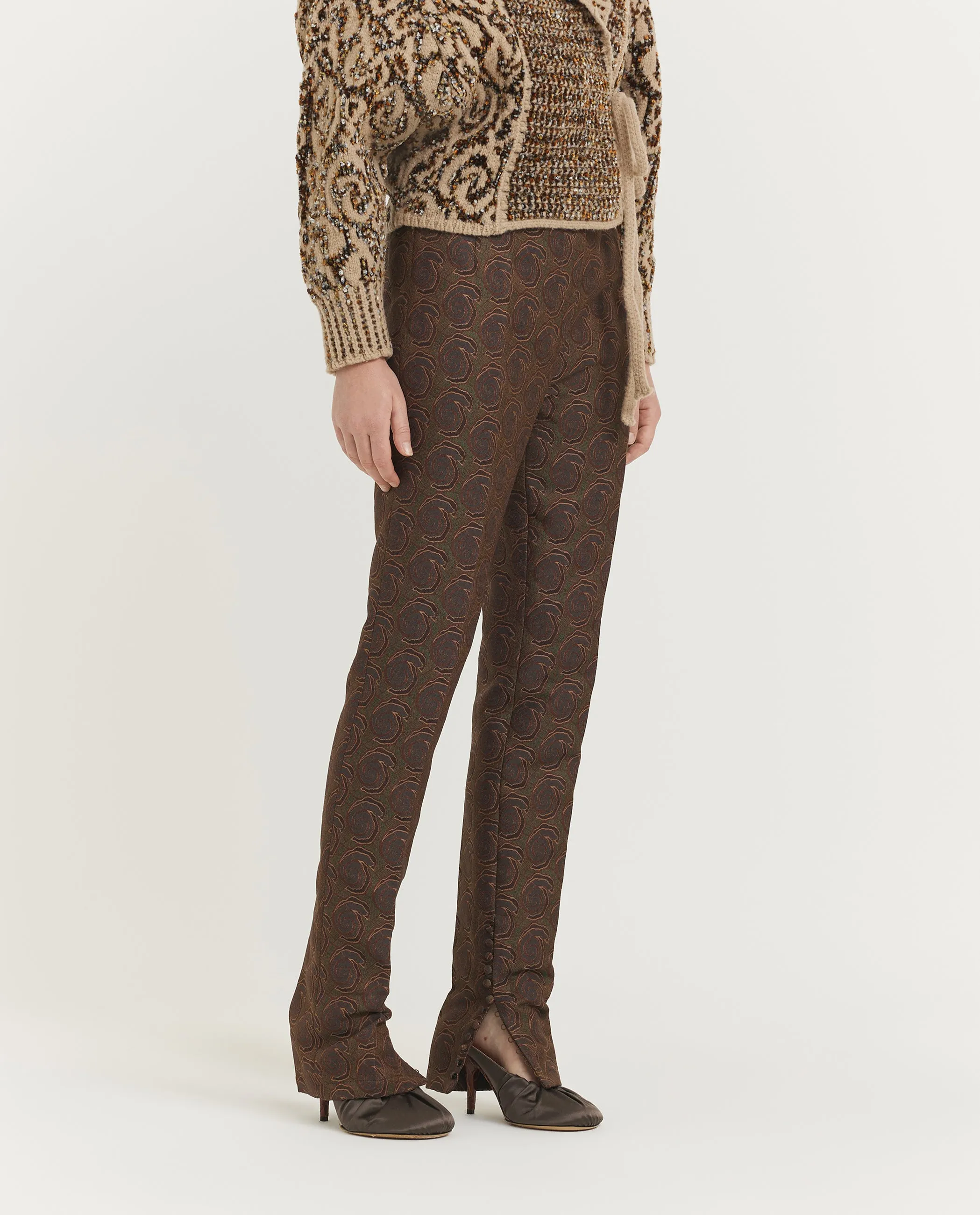 Jacquard Pandoris Pantalon - Bruin sold by Pauw Amsterdam product image thumbnail 2