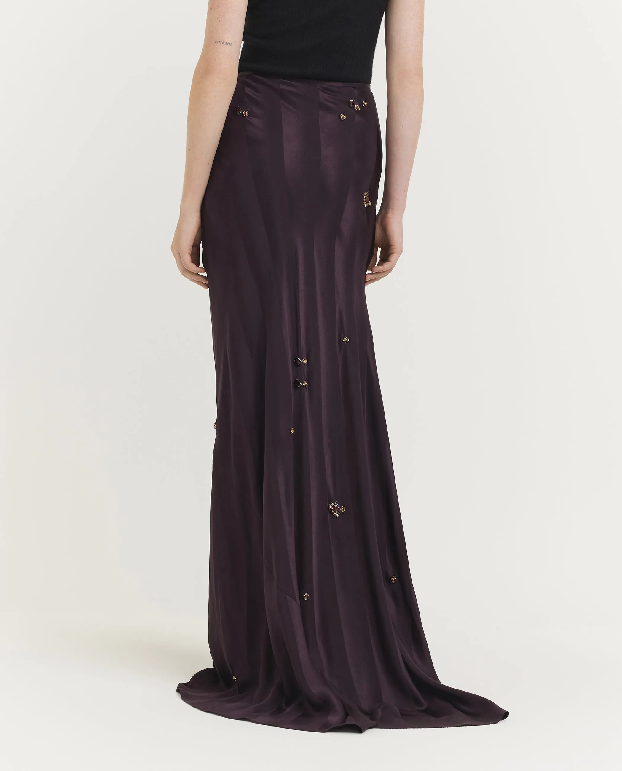 Zijden Broche Rok - Paars sold by Pauw Amsterdam product image thumbnail 4