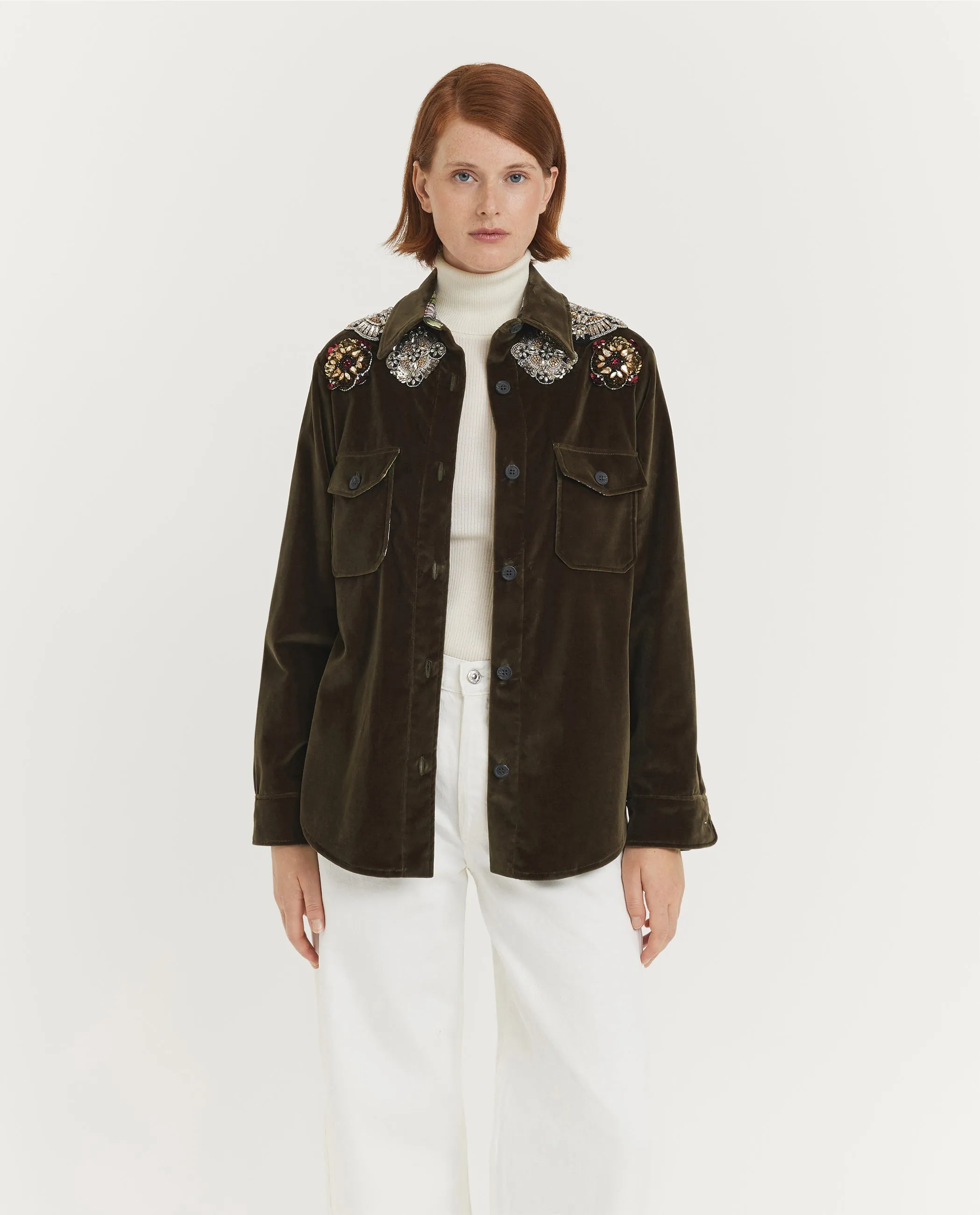 Geborduurd Boyfriend Jack - Groen sold by Pauw Amsterdam product image thumbnail 5