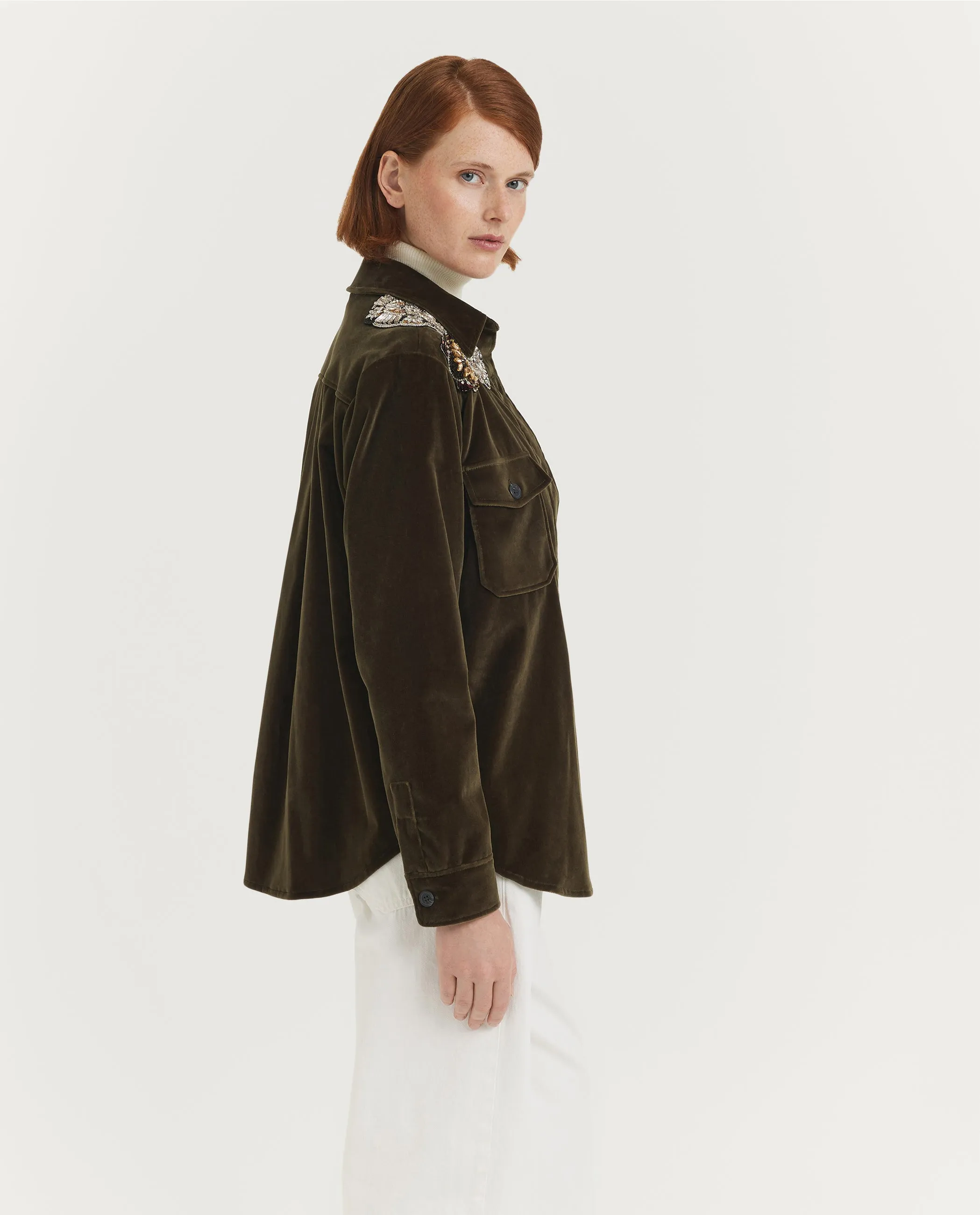 Geborduurd Boyfriend Jack - Groen sold by Pauw Amsterdam product image thumbnail 3