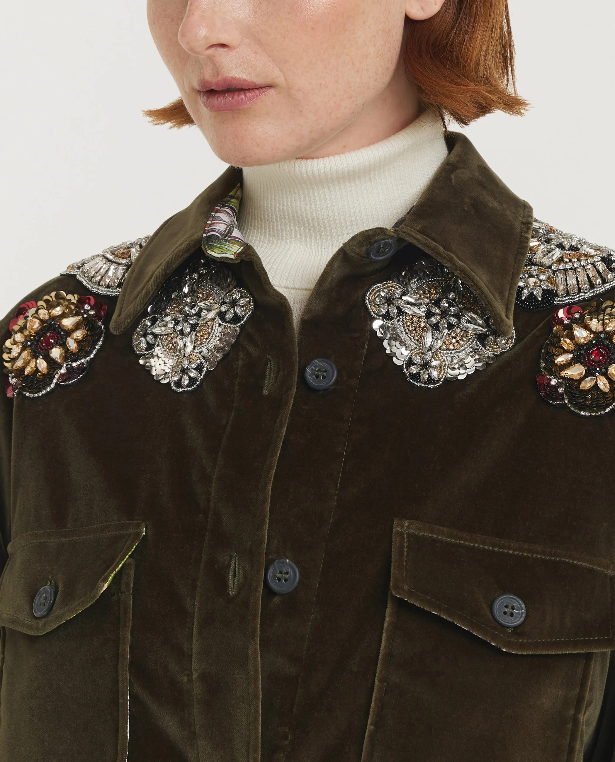 Geborduurd Boyfriend Jack - Groen sold by Pauw Amsterdam product image thumbnail 2