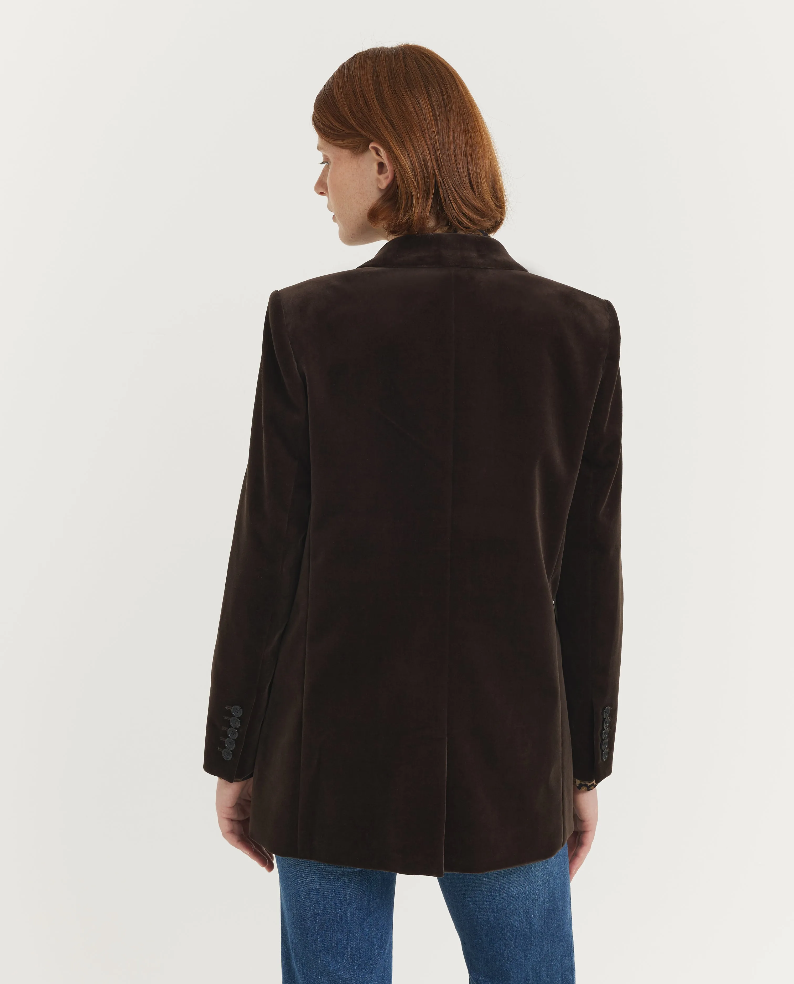 Fluwelen Diane Blazer - Bruin sold by Pauw Amsterdam product image thumbnail 5