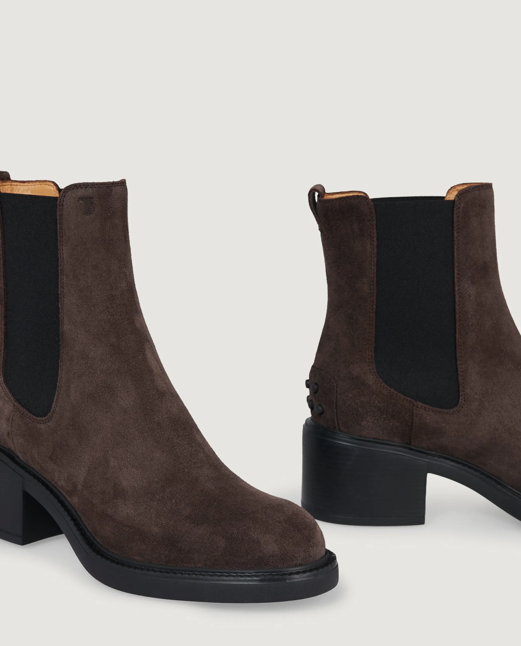 Suede Tronchetto Enkel Laarzen - Bruin sold by Pauw Amsterdam product image thumbnail 2