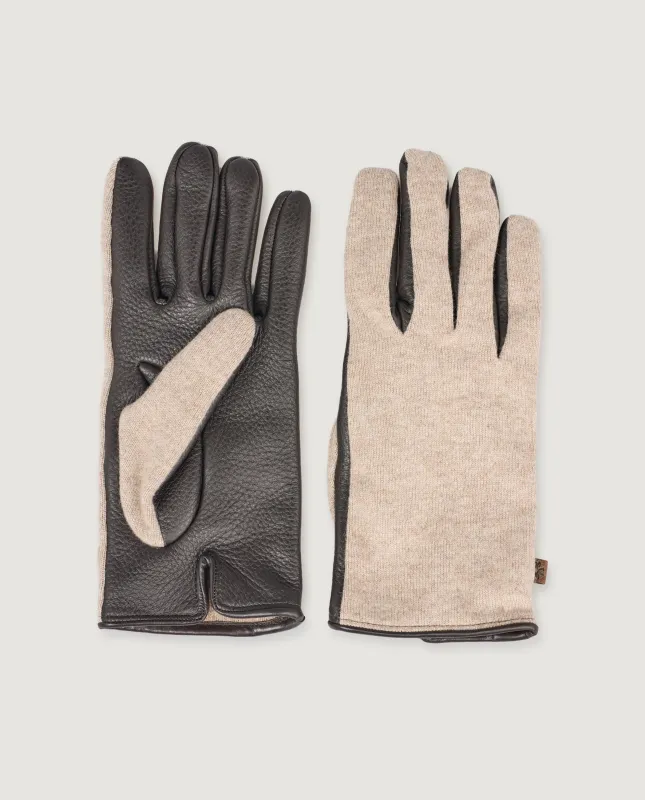 Leer Cashmere Handschoenen - Lichtbruin sold by Pauw Amsterdam