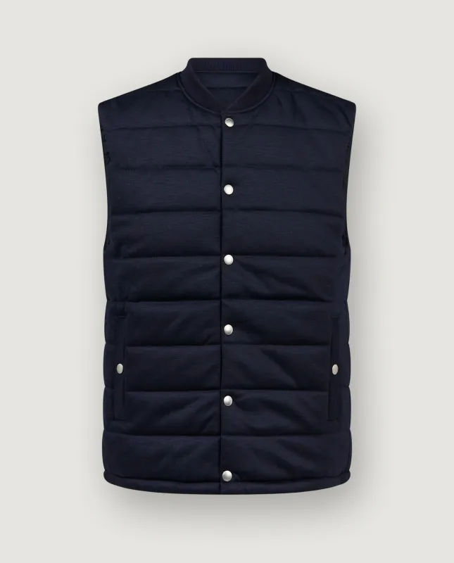 Gewatteerde Wollen Bodywarmer - Donkerblauw sold by Pauw Amsterdam