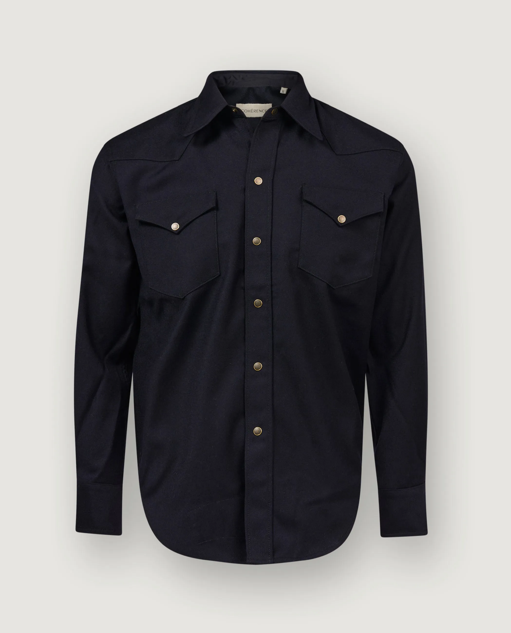 Wollen Abiquiu Shirt - Donkerblauw sold by Pauw Amsterdam
