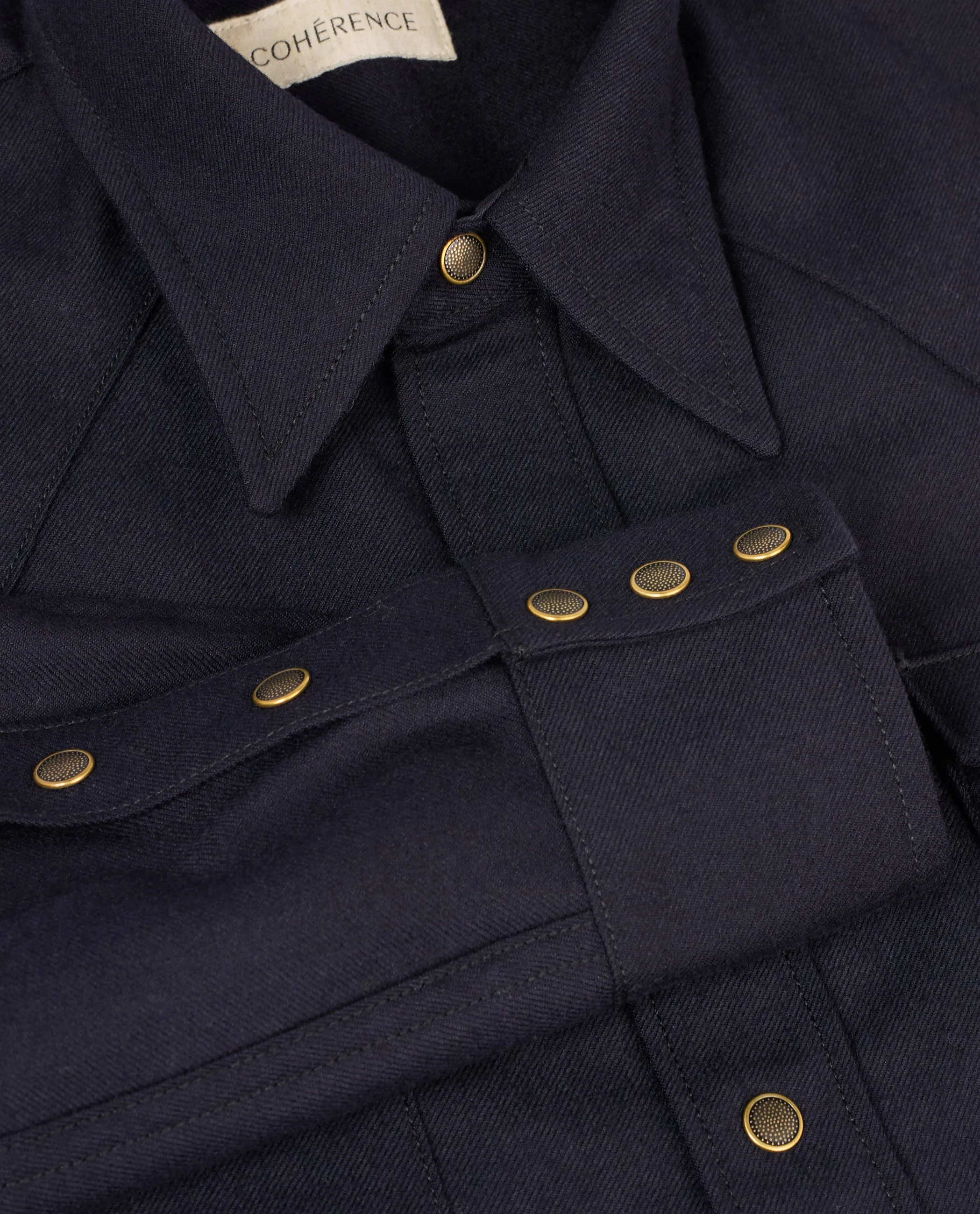 Wollen Abiquiu Shirt - Donkerblauw sold by Pauw Amsterdam product image thumbnail 5