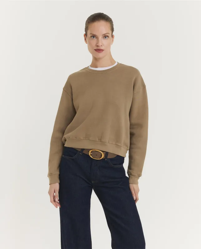 Gortana Sweatshirt - Lichtbruin sold by Pauw Amsterdam