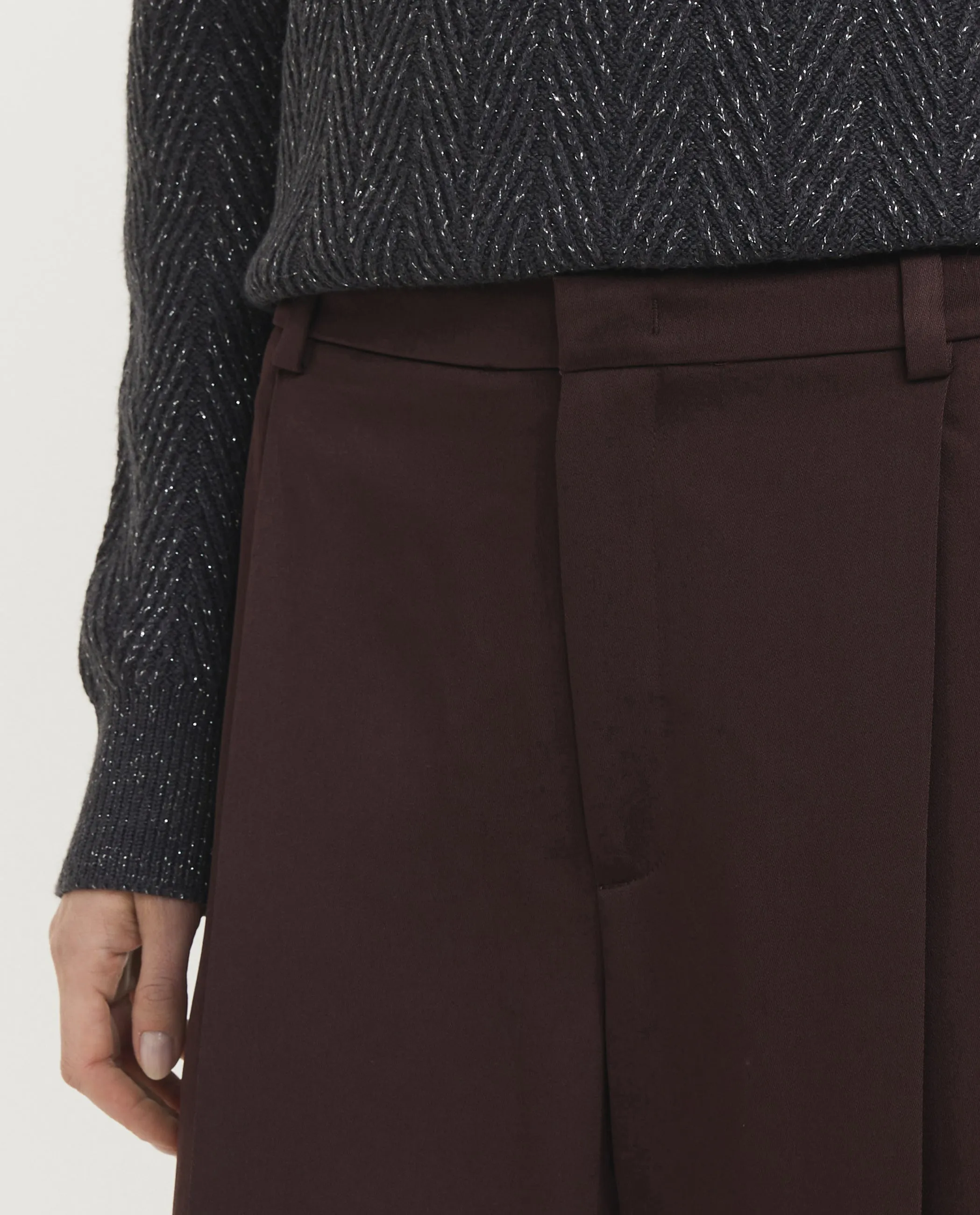 Wijde Geplooide Pantalon - Paars sold by Pauw Amsterdam product image thumbnail 5