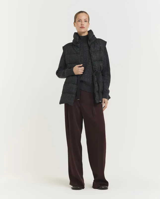 Wijde Geplooide Pantalon - Paars sold by Pauw Amsterdam