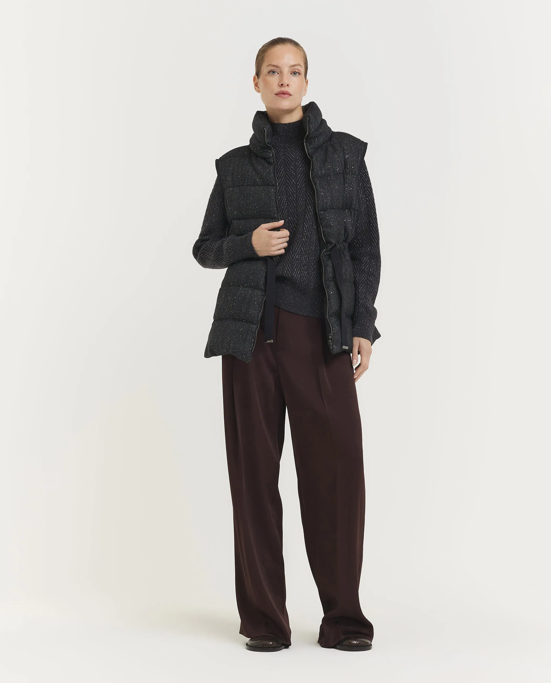 Wijde Geplooide Pantalon - Paars sold by Pauw Amsterdam