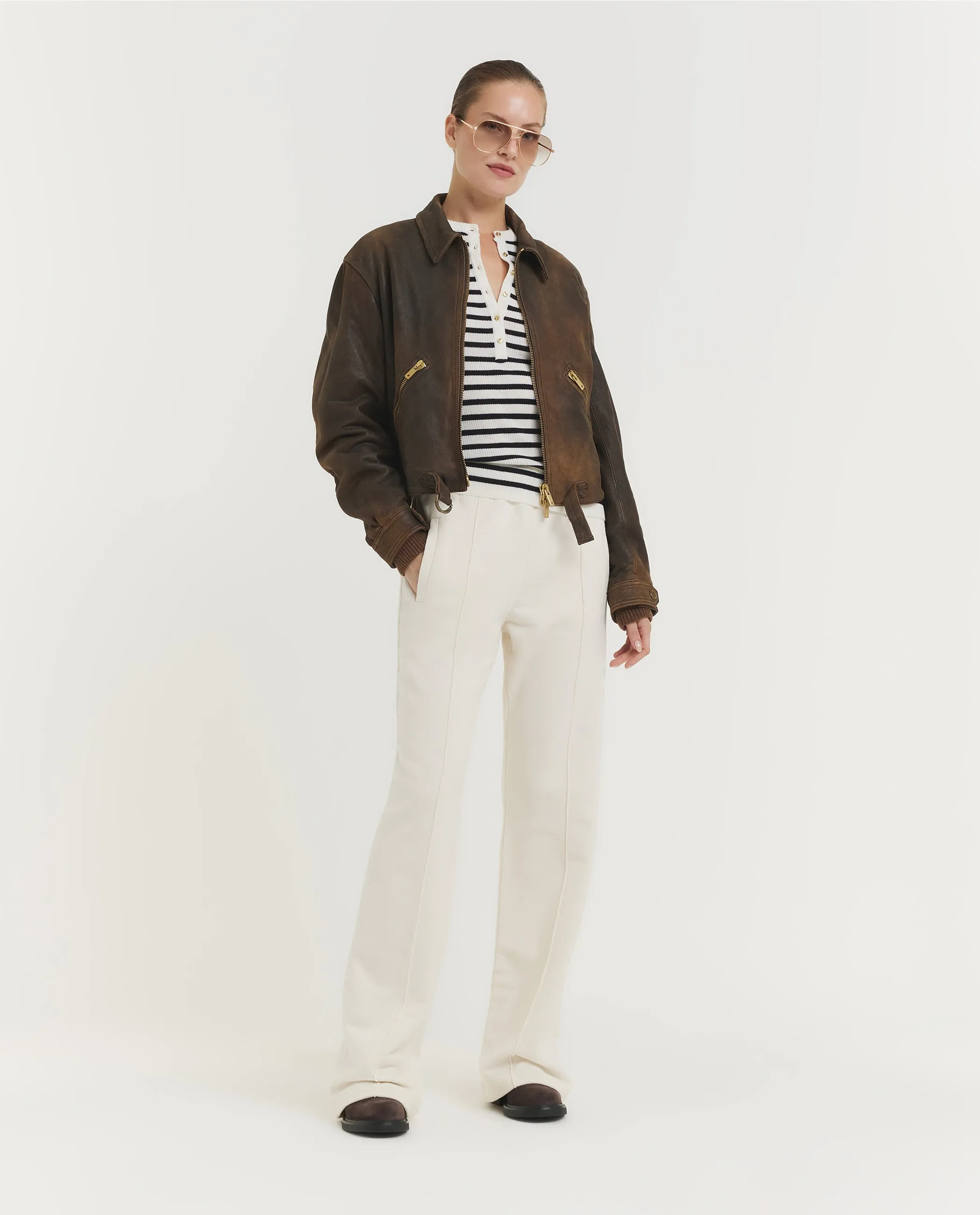 Wijde Joggers - Wit sold by Pauw Amsterdam