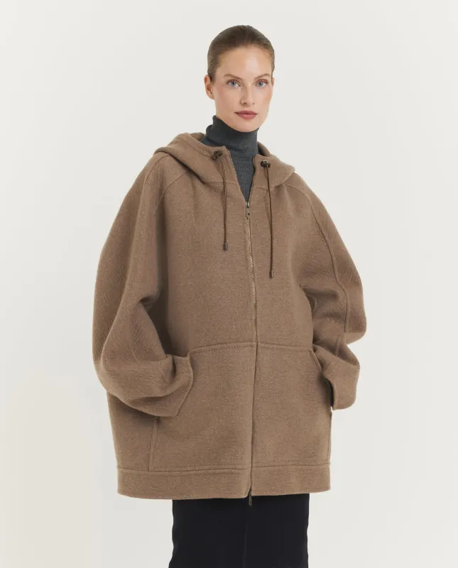 Cashmere Gradi Sweatshirt Jas - Lichtbruin made by MaxMara