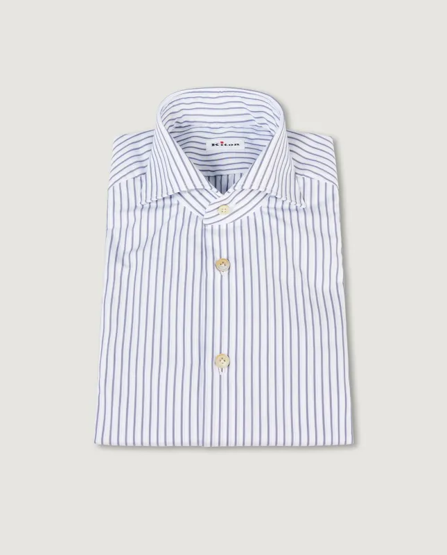 Gestreept Oxford Overhemd - Blauw sold by Pauw Amsterdam