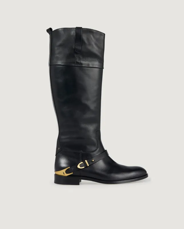 Leren Charlie Laarzen - Zwart made by Golden Goose