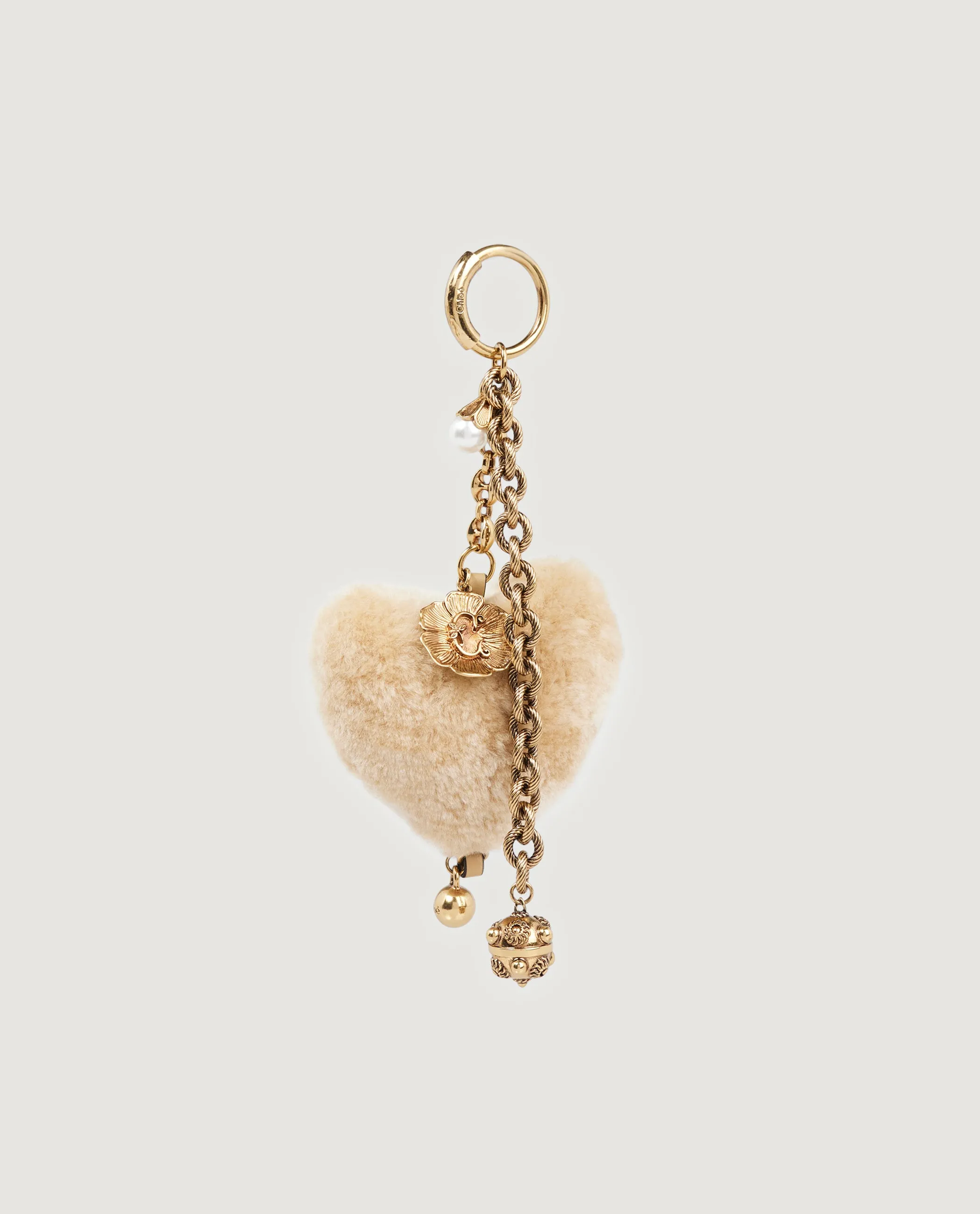 Hart Shearling Tasbedel - Lichtbruin sold by Pauw Amsterdam