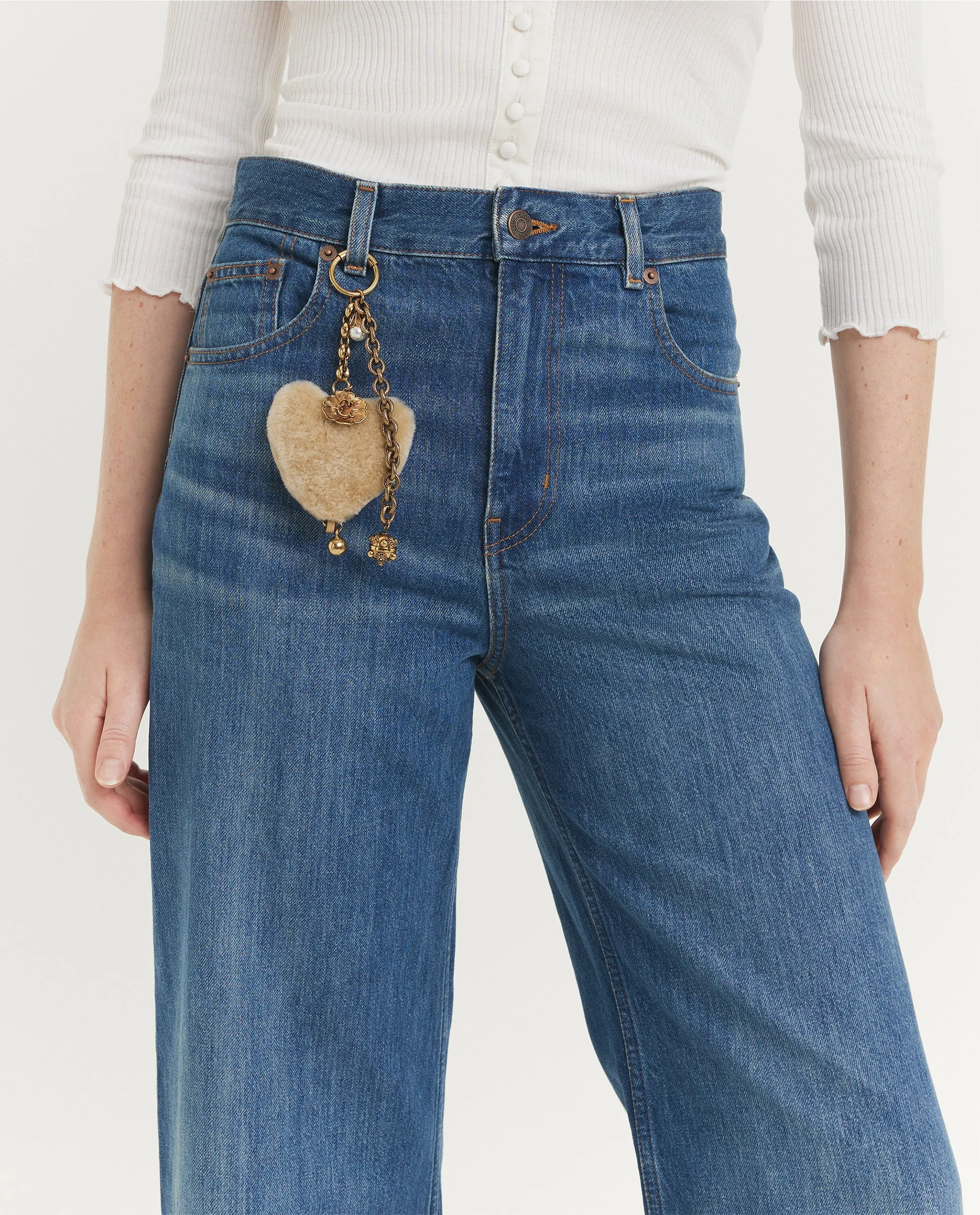 Hart Shearling Tasbedel - Lichtbruin sold by Pauw Amsterdam product image thumbnail 2