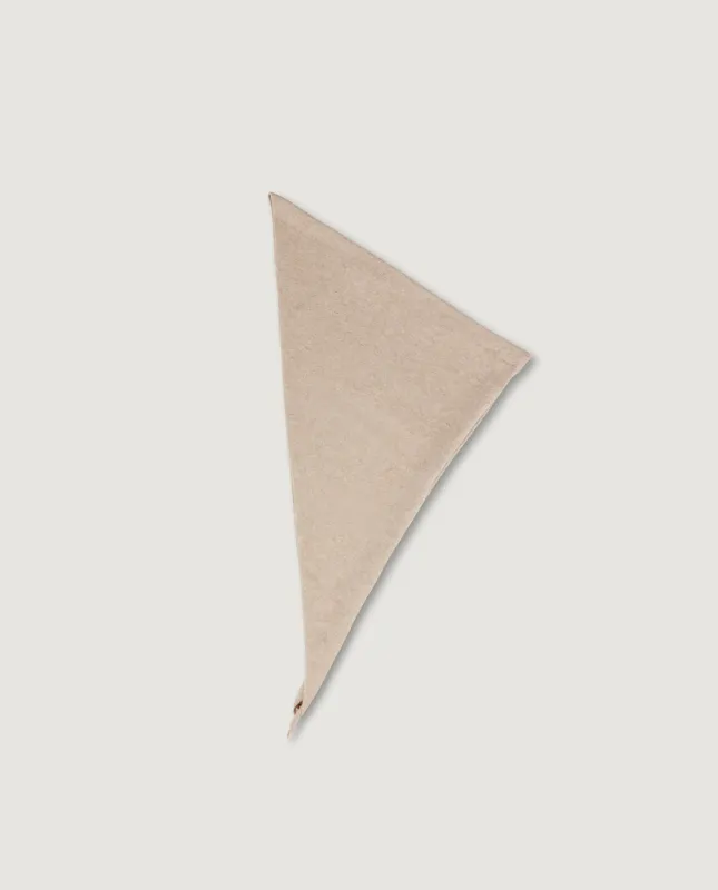 NO.35 Cashmere Bandana - Lichtbruin made by extreme cashmere