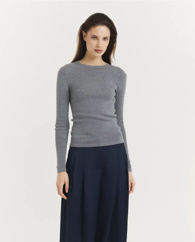 Vivian Longsleeve - Grijs sold by Pauw Amsterdam