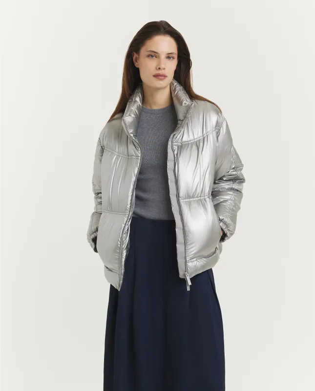 Metallic Puffer - Zilver made by Pauw Amsterdam