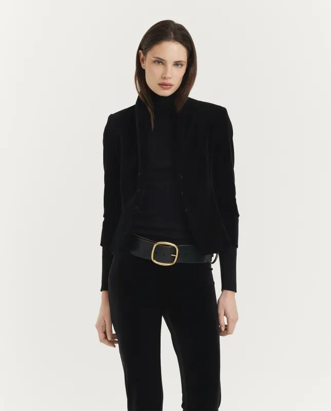 Fluwelen Blazer - Zwart sold by Pauw Amsterdam