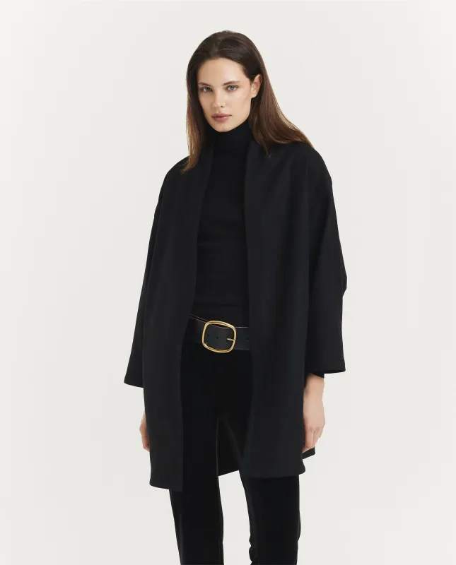 Lange Wol Cashmere Vest - Zwart sold by Pauw Amsterdam