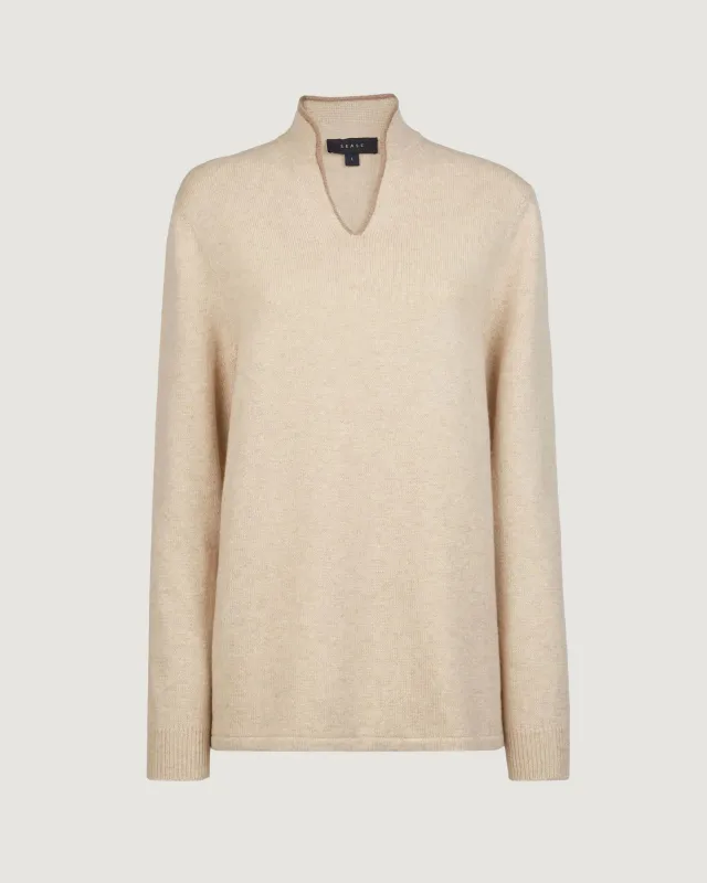 Cashmere Ellen Pull 2.0 Trui - Lichtbruin sold by Pauw Amsterdam