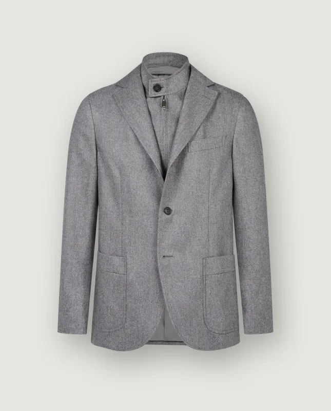 Technisch Wol Cashmere Jasje - Grijs sold by Pauw Amsterdam