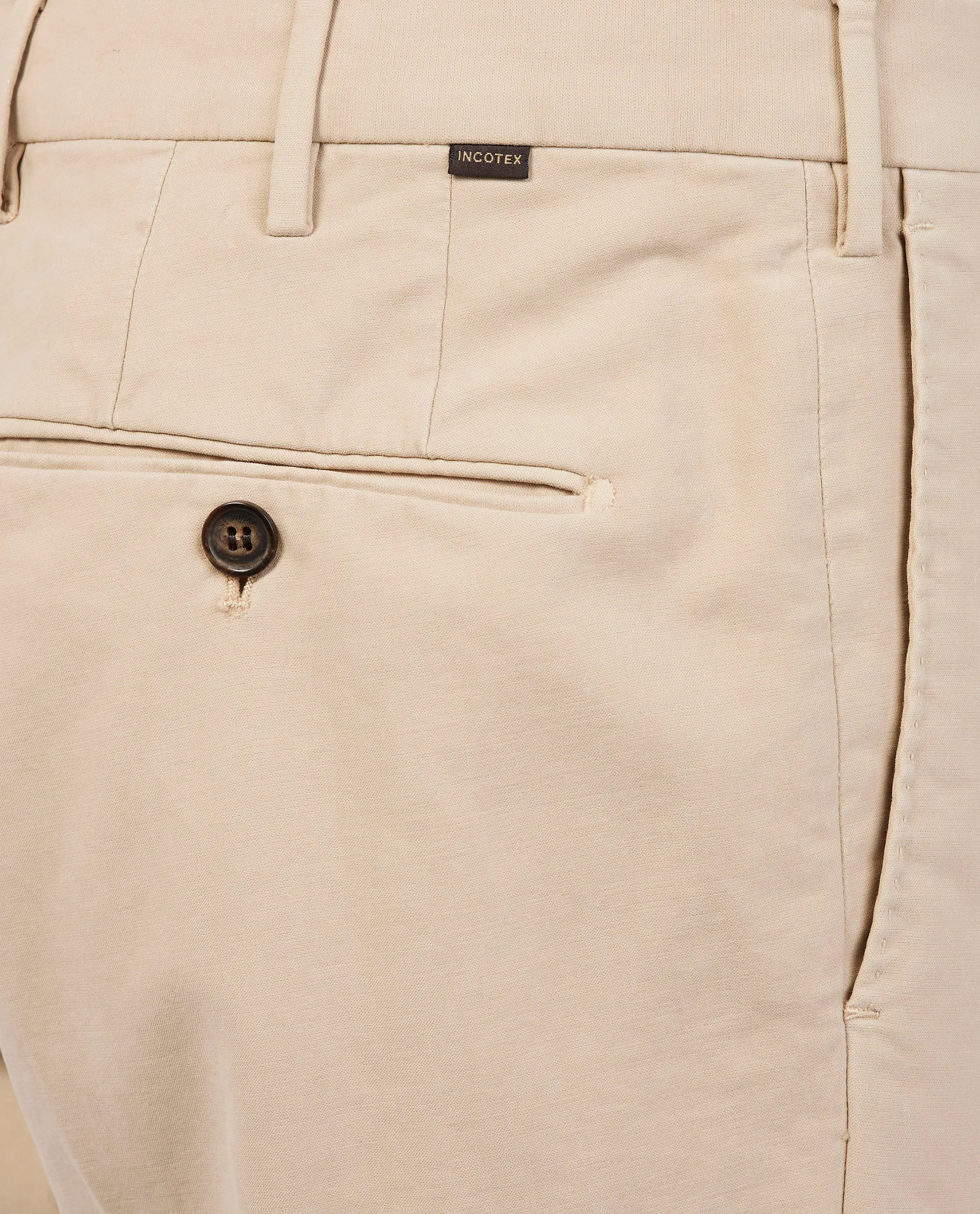 Katoen Stretch Chino - Lichtbruin sold by Pauw Amsterdam product image thumbnail 2