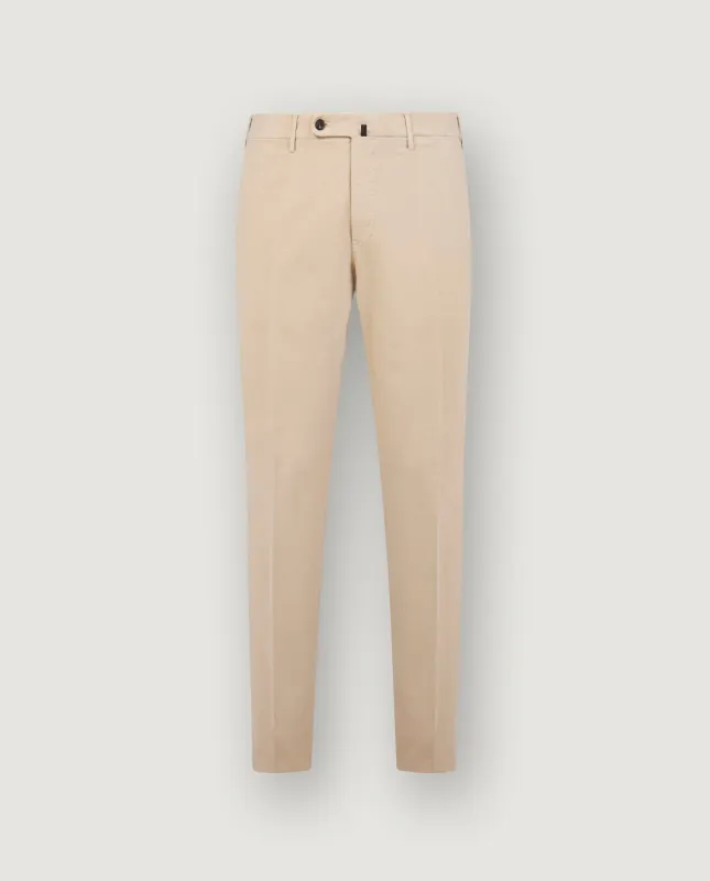 Katoen Stretch Chino - Lichtbruin sold by Pauw Amsterdam