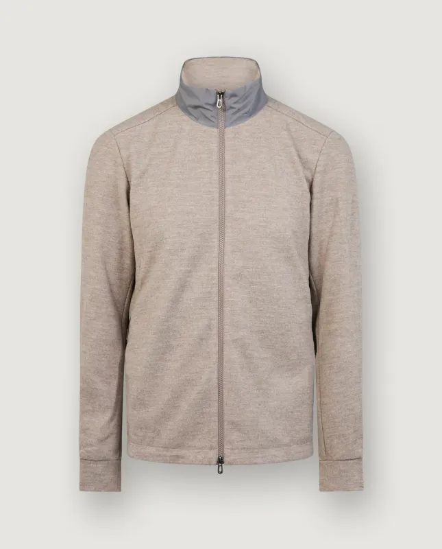 Explorer Full-Zip Sweatshirt - Lichtbruin sold by Pauw Amsterdam