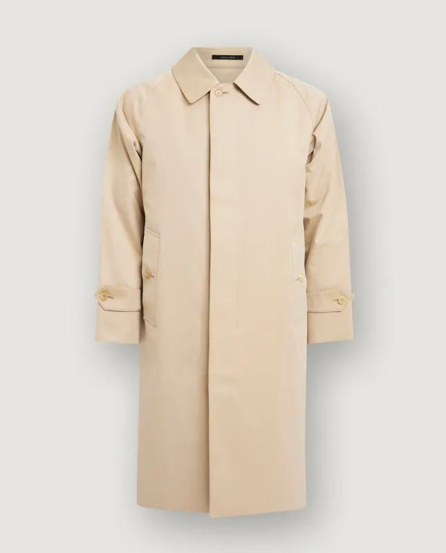 Waterbestendige Balmacaan Jas - Lichtbruin sold by Pauw Amsterdam