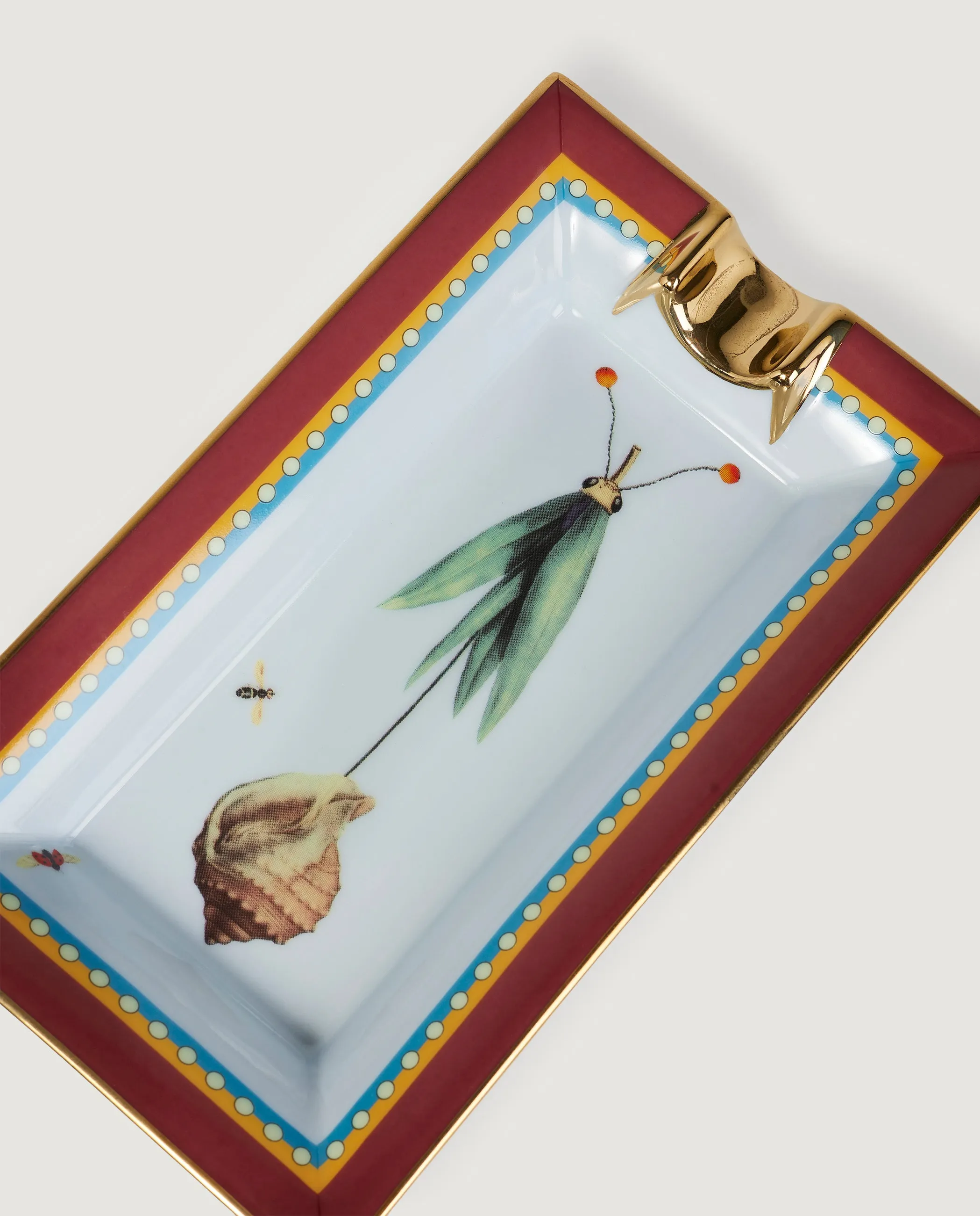 Porseleinen Wierookhouder - Rood sold by Pauw Amsterdam product image thumbnail 2