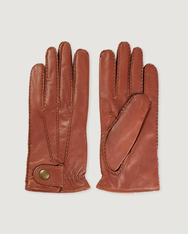 Leren Handschoenen - Lichtbruin sold by Pauw Amsterdam