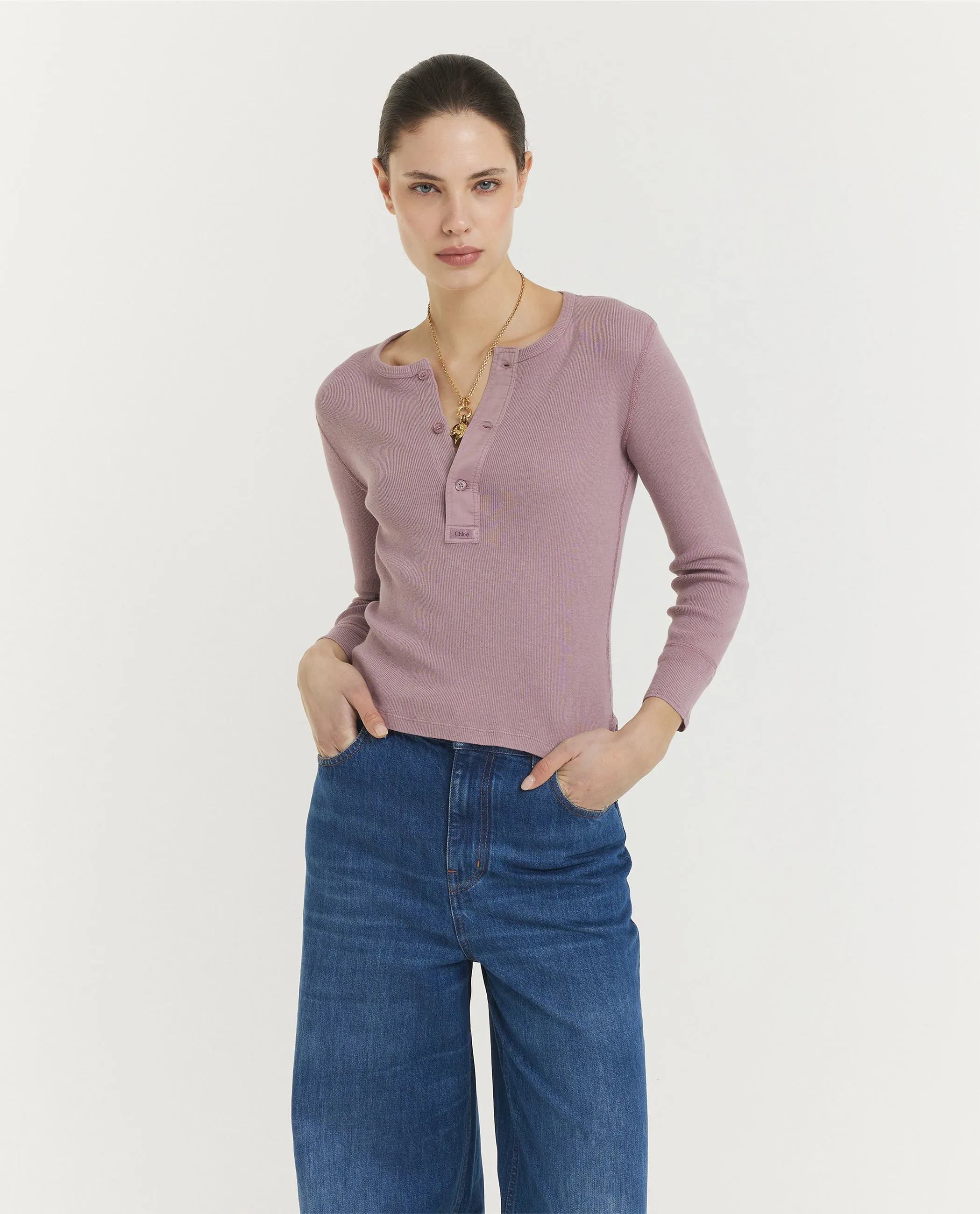 Slanke Henley Top sold by Pauw Amsterdam