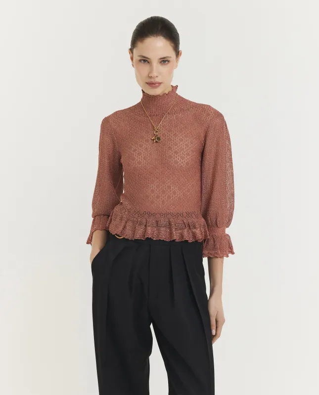 Ruche Pofmouw Top sold by Pauw Amsterdam