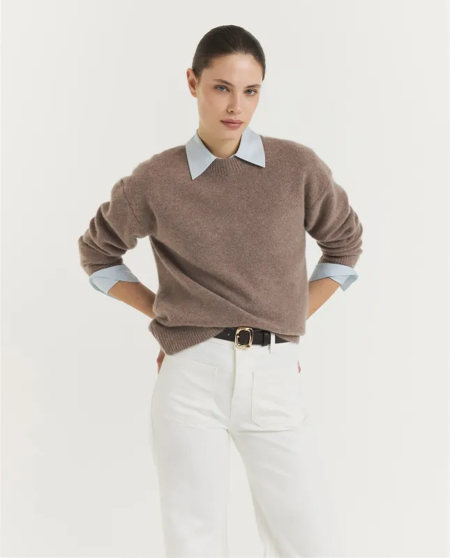 Boiled Cashmere Trui made by Vince