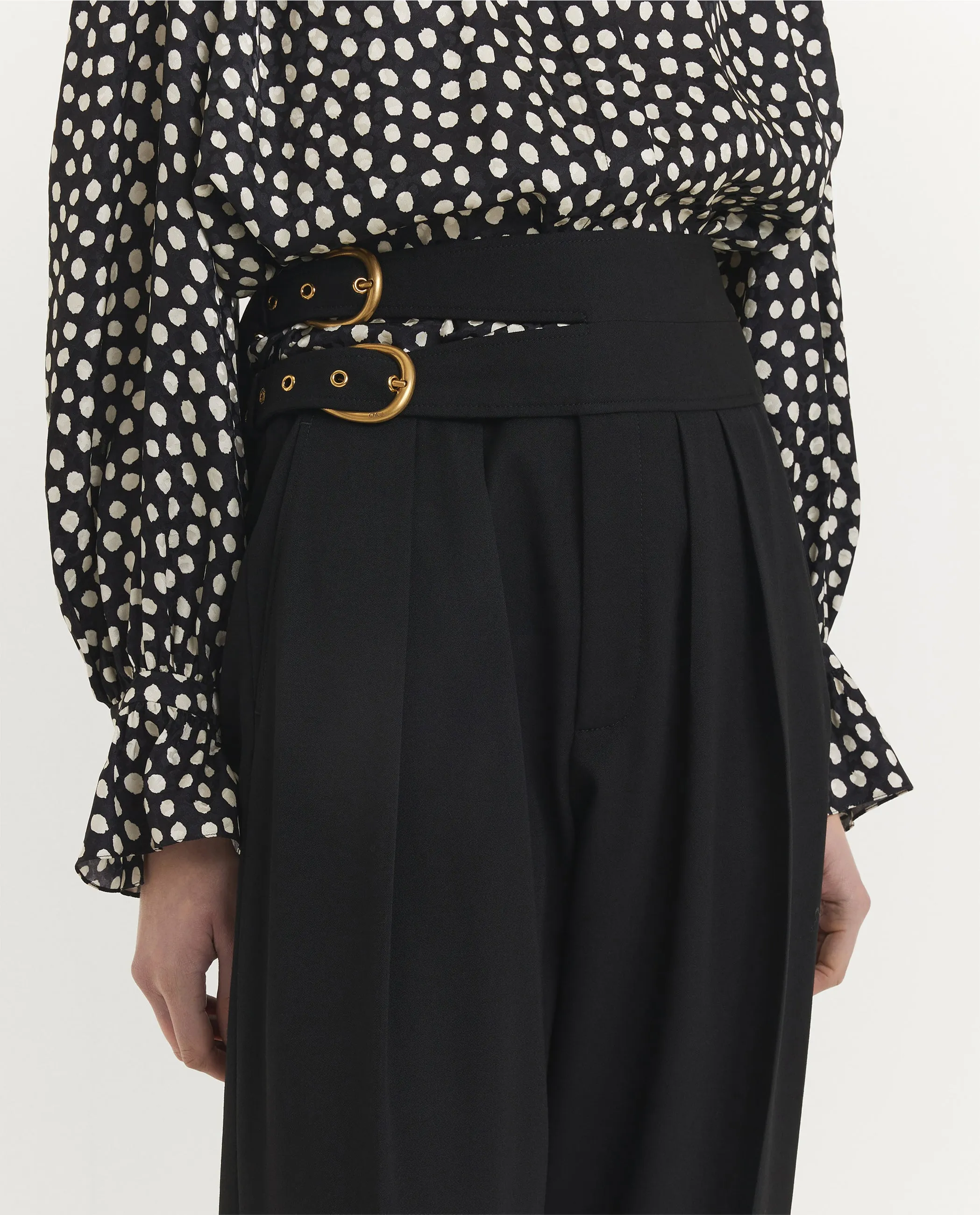 Wollen Geplooide Pantalon - Zwart sold by Pauw Amsterdam product image thumbnail 5