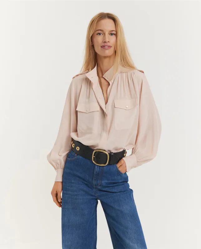 Zijden Utility Shirt sold by Pauw Amsterdam