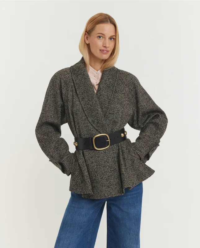 Korte Rider Jas - Donkergrijs sold by Pauw Amsterdam