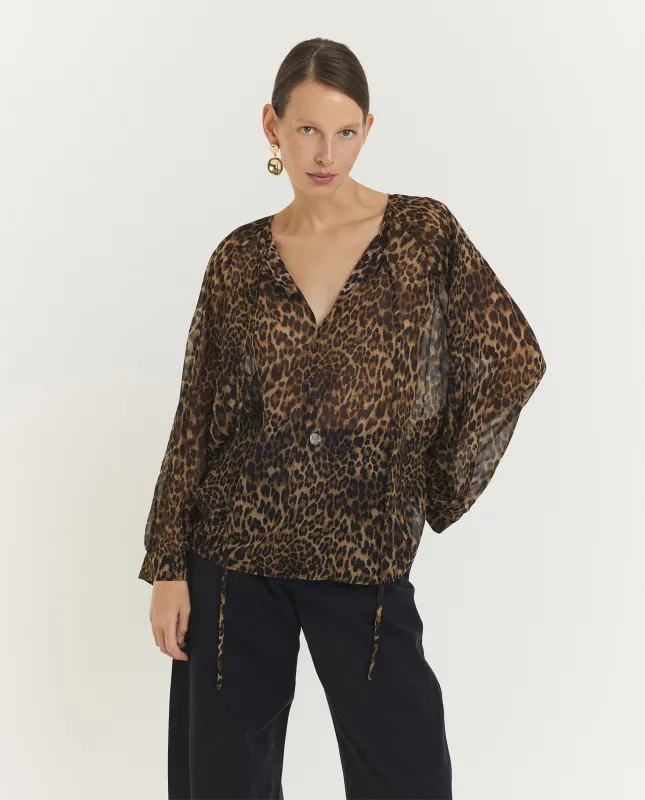 Zijden Acadia Blouse made by Nili Lotan