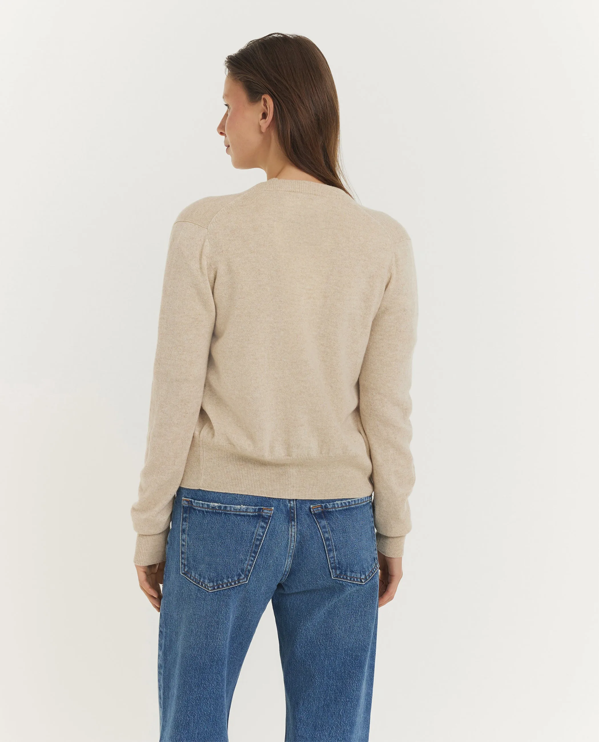 N°300 Little Cashmere Cardigan - Lichtbruin sold by Pauw Amsterdam product image thumbnail 5