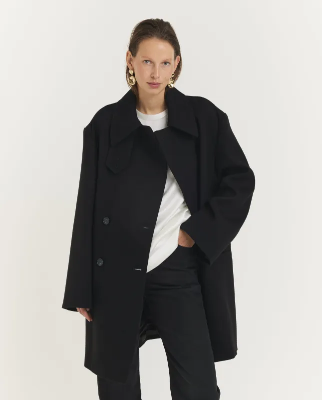 Broad Wollen Peacoat made by Toteme