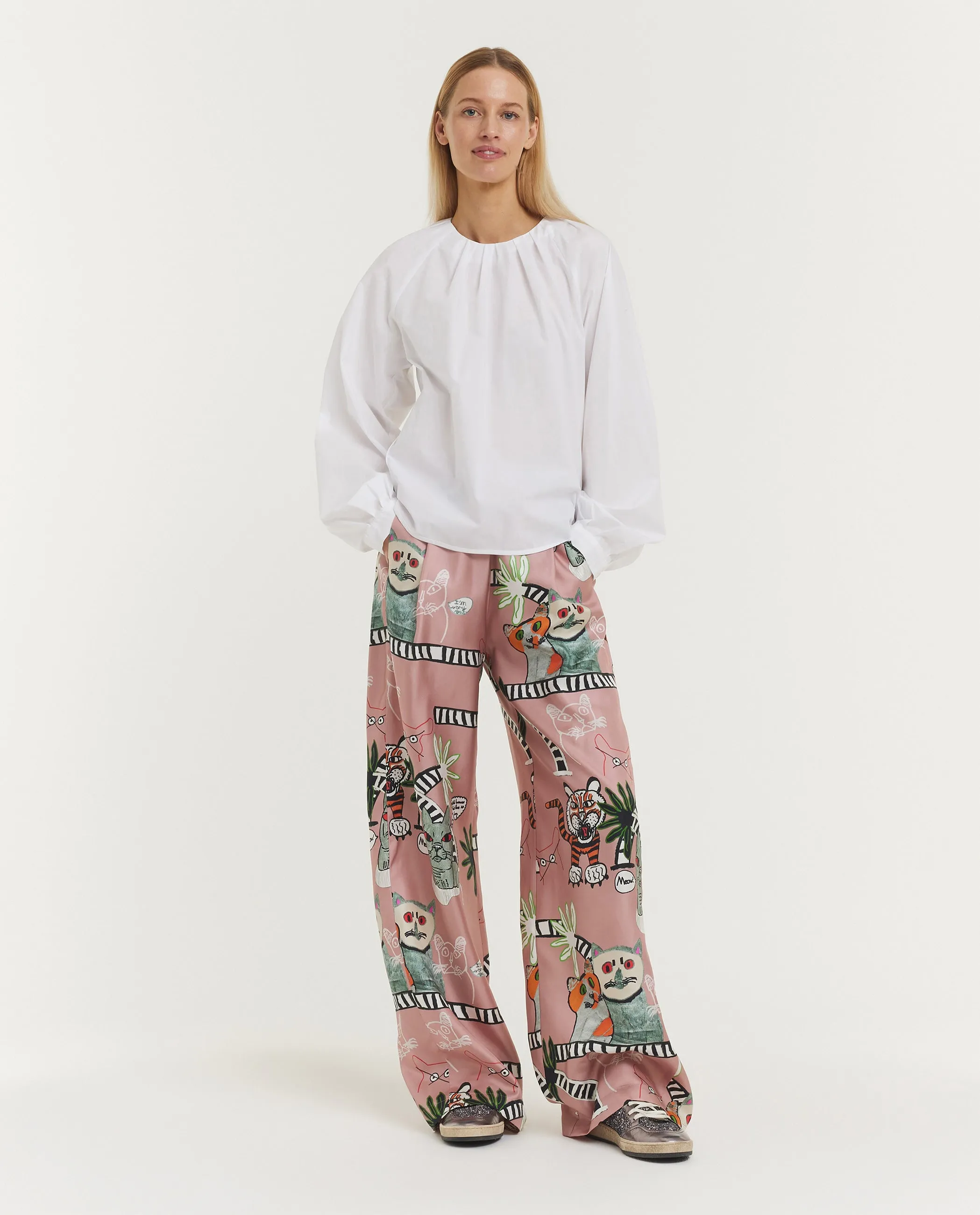 Gathered Poplin Blouse sold by Pauw Amsterdam product image thumbnail 3