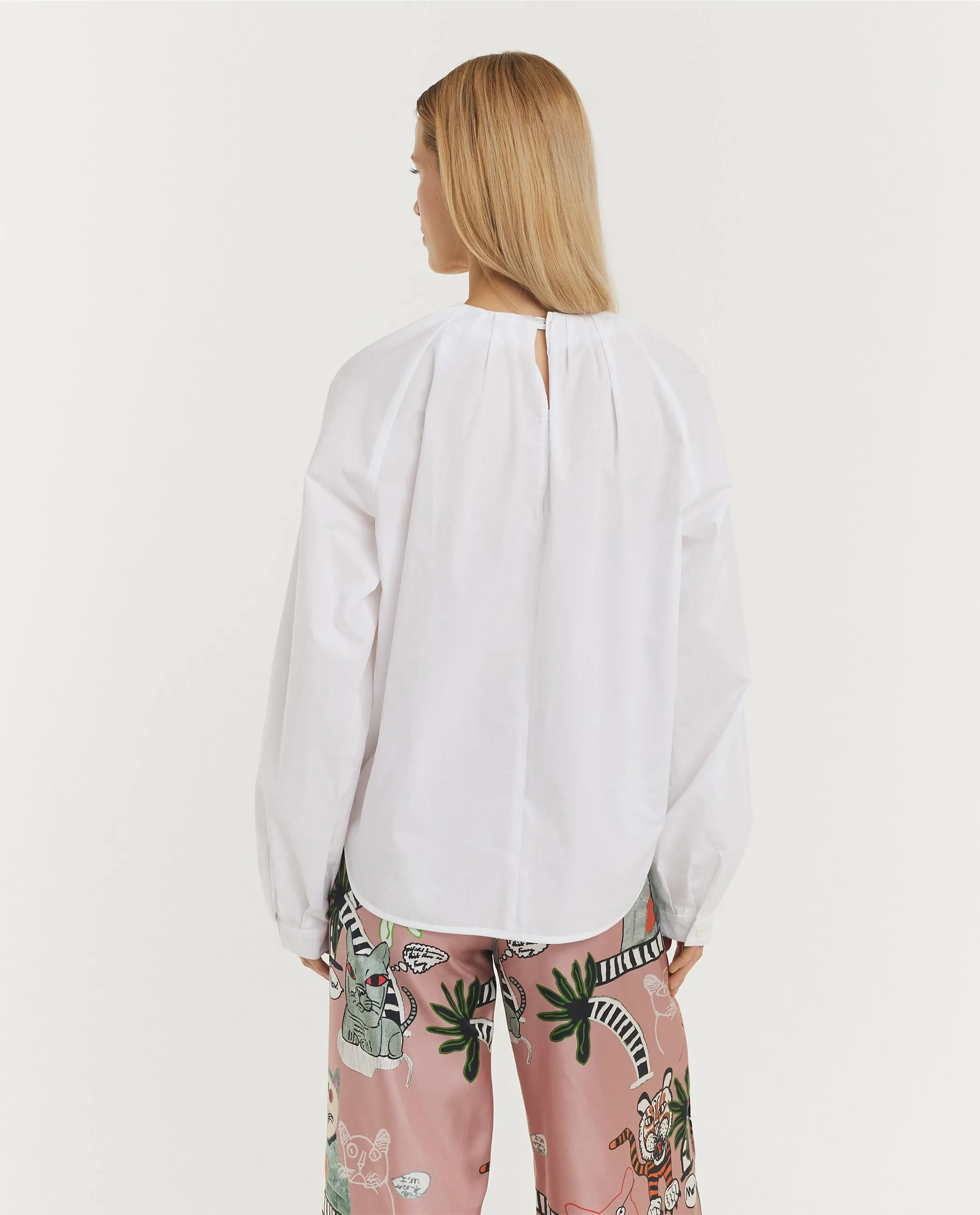 Gathered Poplin Blouse sold by Pauw Amsterdam product image thumbnail 5