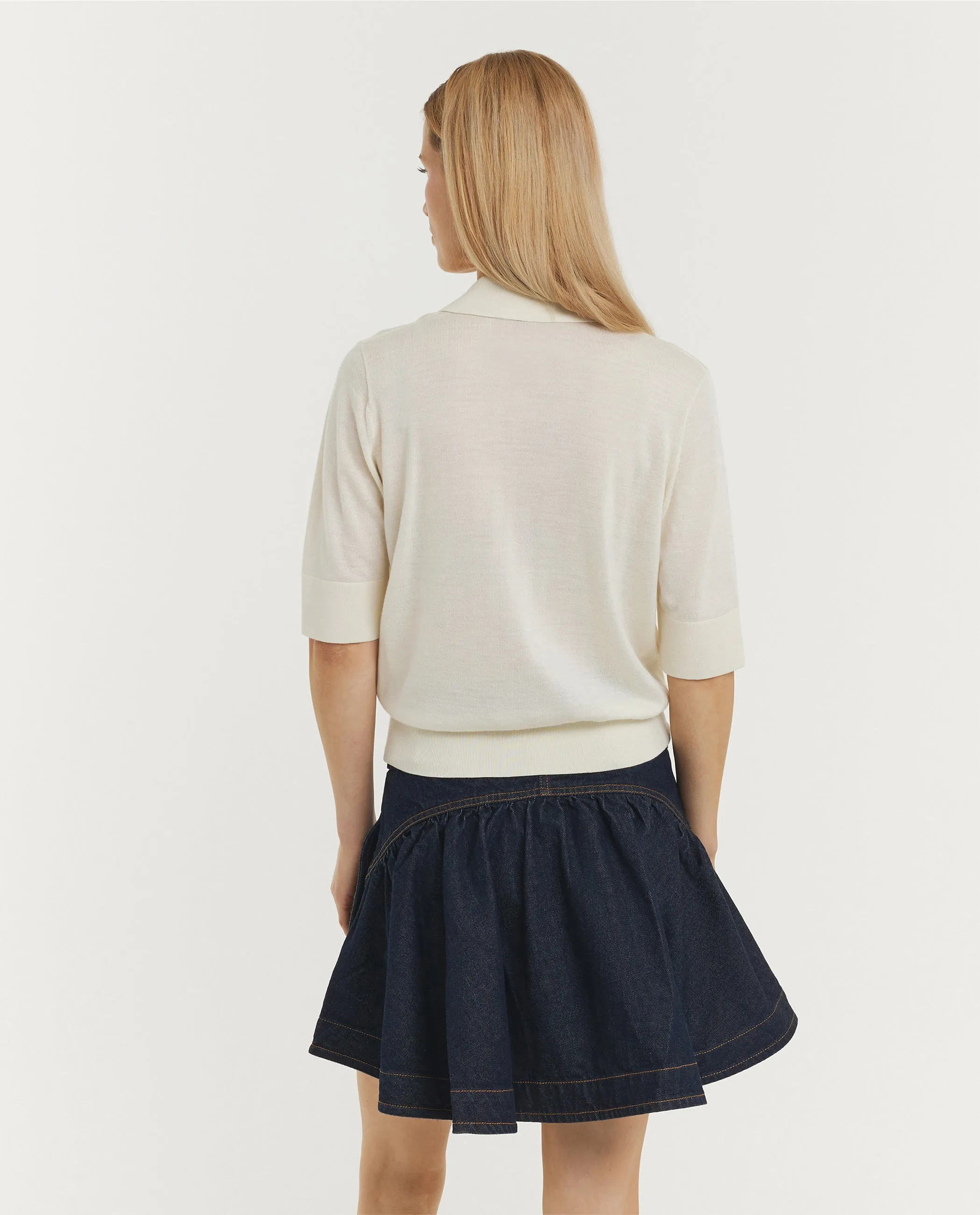 Korte Mouwen Polo Shirt - Ecru sold by Pauw Amsterdam product image thumbnail 4