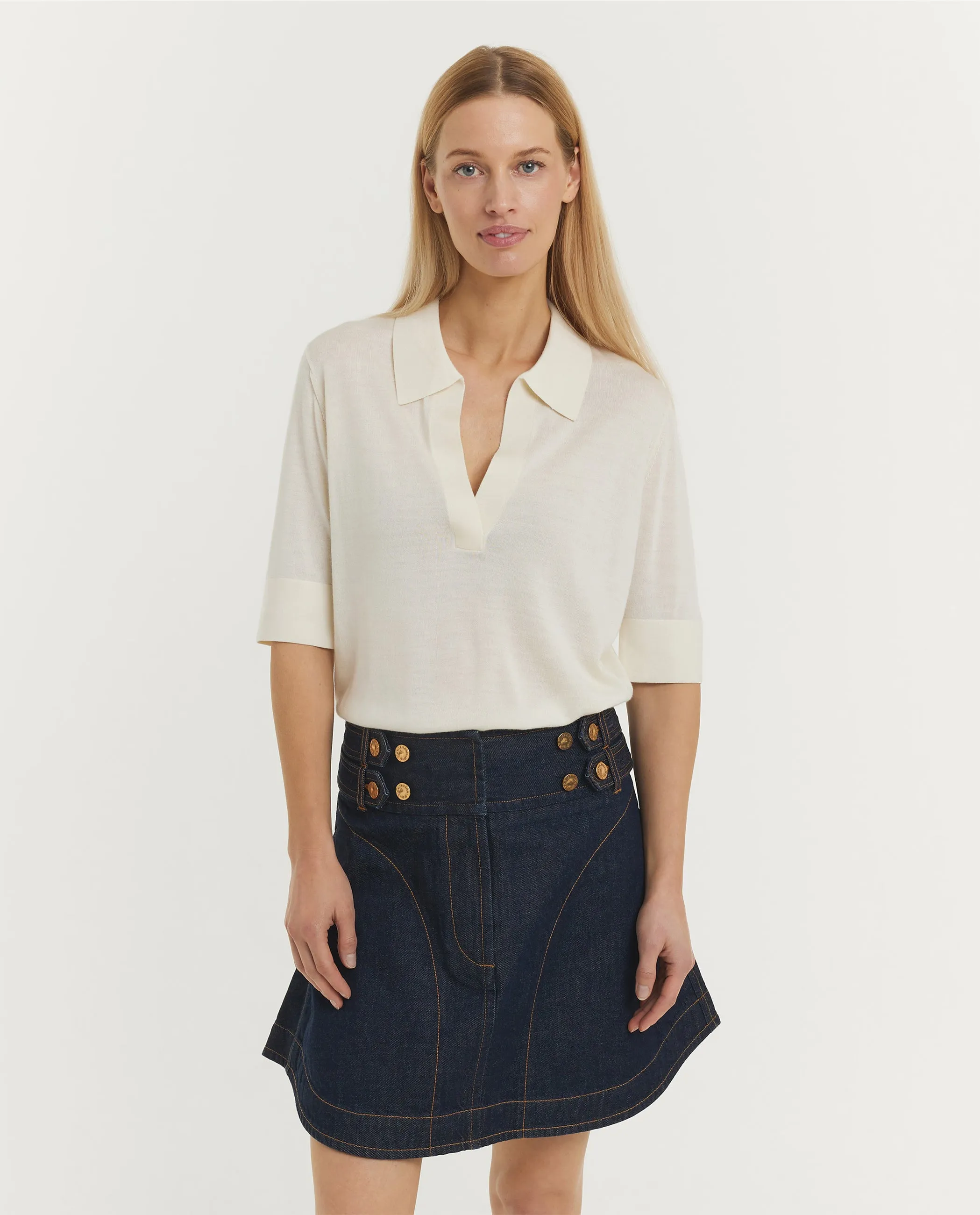 Korte Mouwen Polo Shirt - Ecru sold by Pauw Amsterdam