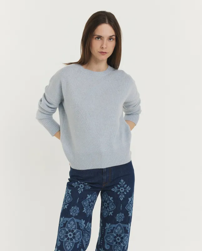Cashmere Mila Trui - Lichtblauw sold by Pauw Amsterdam