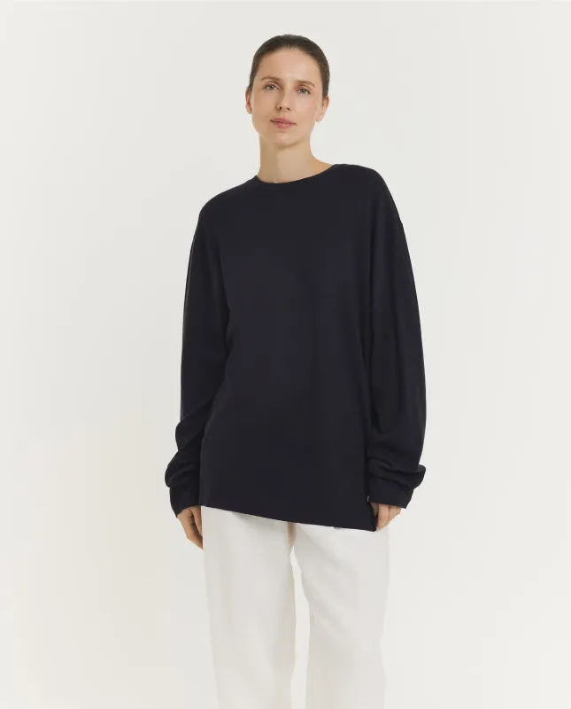 n°452 Rock Cotton Cashmere Trui - Donkerblauw sold by Pauw Amsterdam