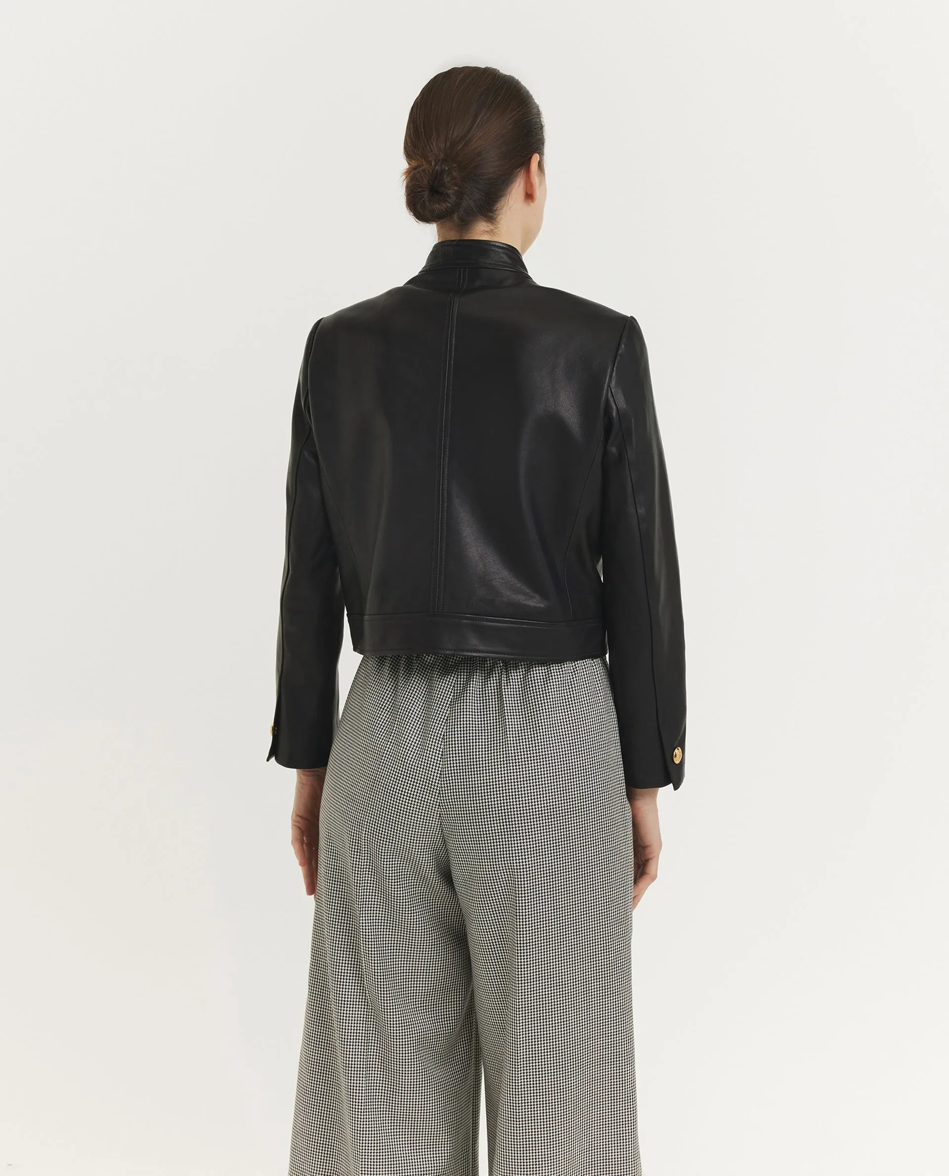 Lederen Cropped Hadley Jack sold by Pauw Amsterdam product image thumbnail 5